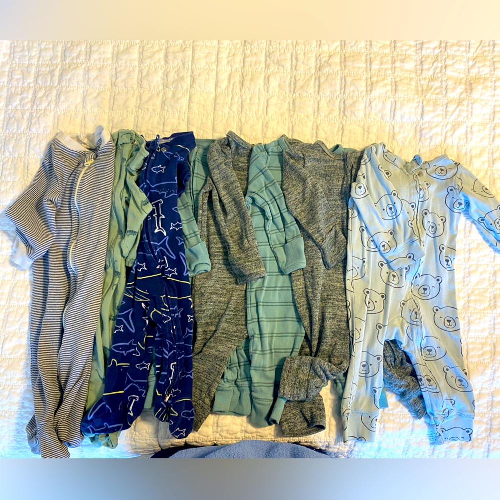 Bundle of 8 Baby Boy One Pieces 6-9months